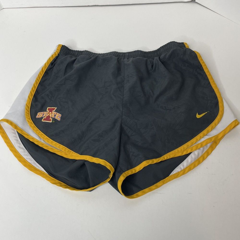 Iowa State Cyclones Nike Dri-Fit Running Shorts, Gray Women’s Small, Drawstring